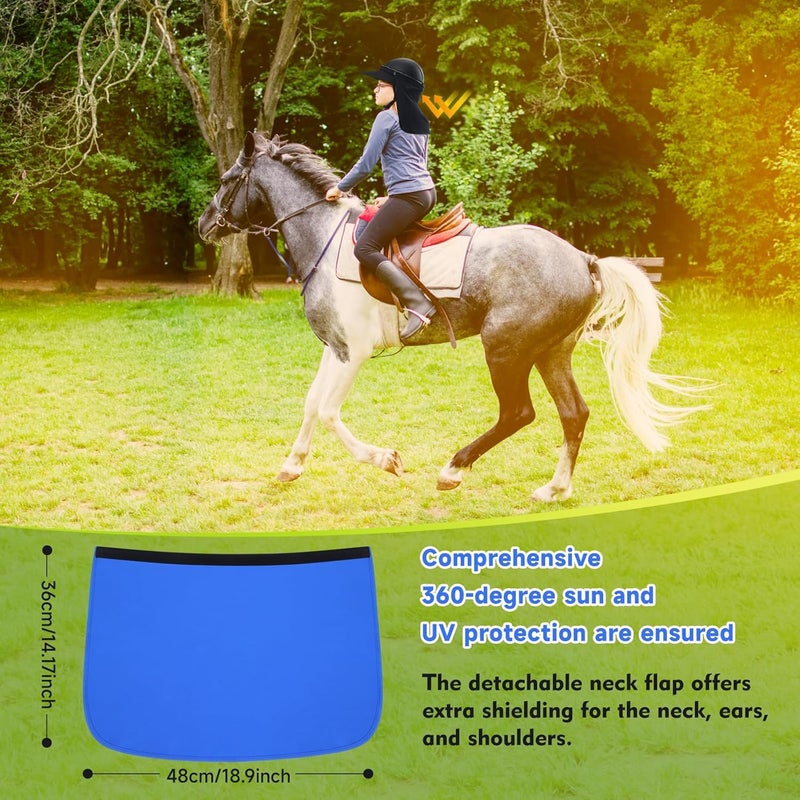 Tontron Horsriding Helmet Visor |Helmet Sunshade with Removable Neck Flap - Image 5